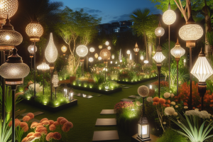 Ilumina tu jardín con estilo: Ideas creativas con lámparas exteriores