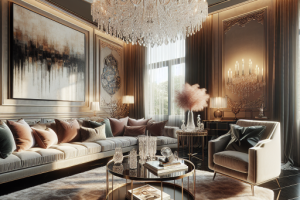 Lámparas de cristal: Lujo y sofisticación para tu sala Lámparas de cristal: Lujo y sofisticación para tu sala